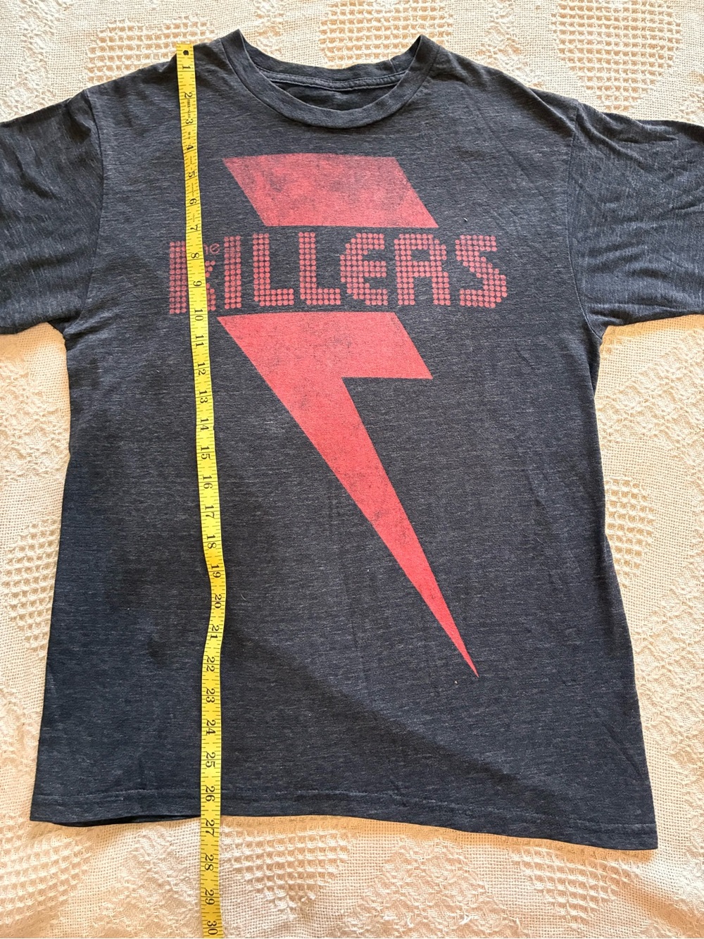 The Killers Red Bolt Band Shirt Graphic Tee Size L - Picture 3 of 6